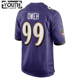 Baltimore Ravens Tröjor Odafe Oweh 99 Nike Lila 2021 NFL Draft - Barn